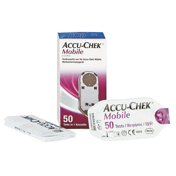 Testkassetten für Accu-Chek mobile, 50 Tests